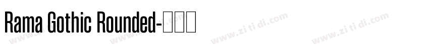 Rama Gothic Rounded字体转换